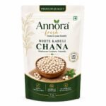 Annora Fresh White Kabuli Chana (White Chickpeas) | Premium Quality | Unpolished | High Protein & Fiber | 1 kg