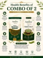 Green Moong Beans 1kg & Dry Green Peas 1kg– Combo of 2 - Image 3